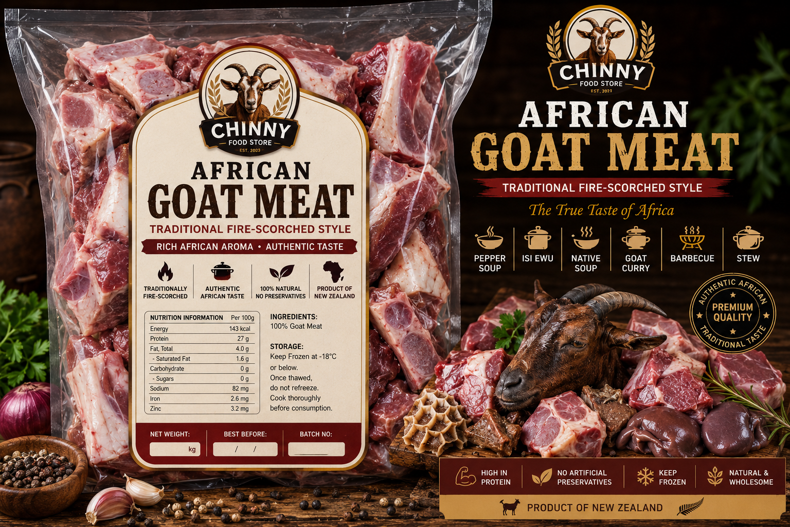 AFRICAN GOAT MEAT