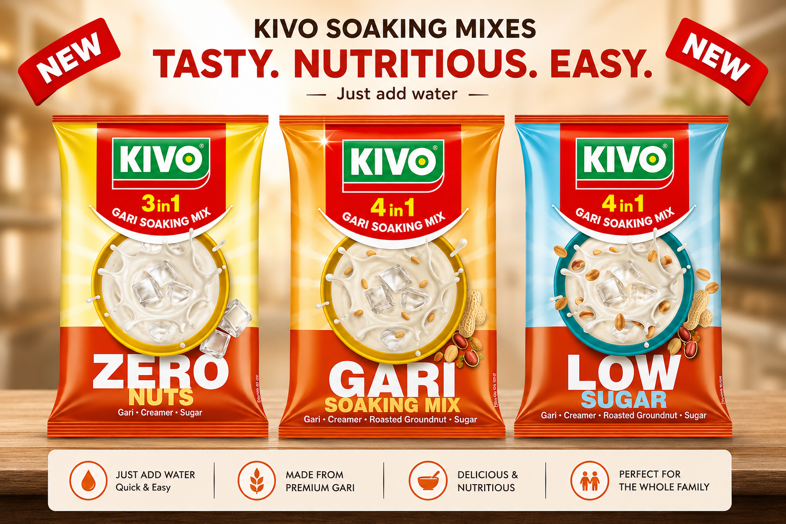 KIVO 4 in 1 GARI SOAKING MIX