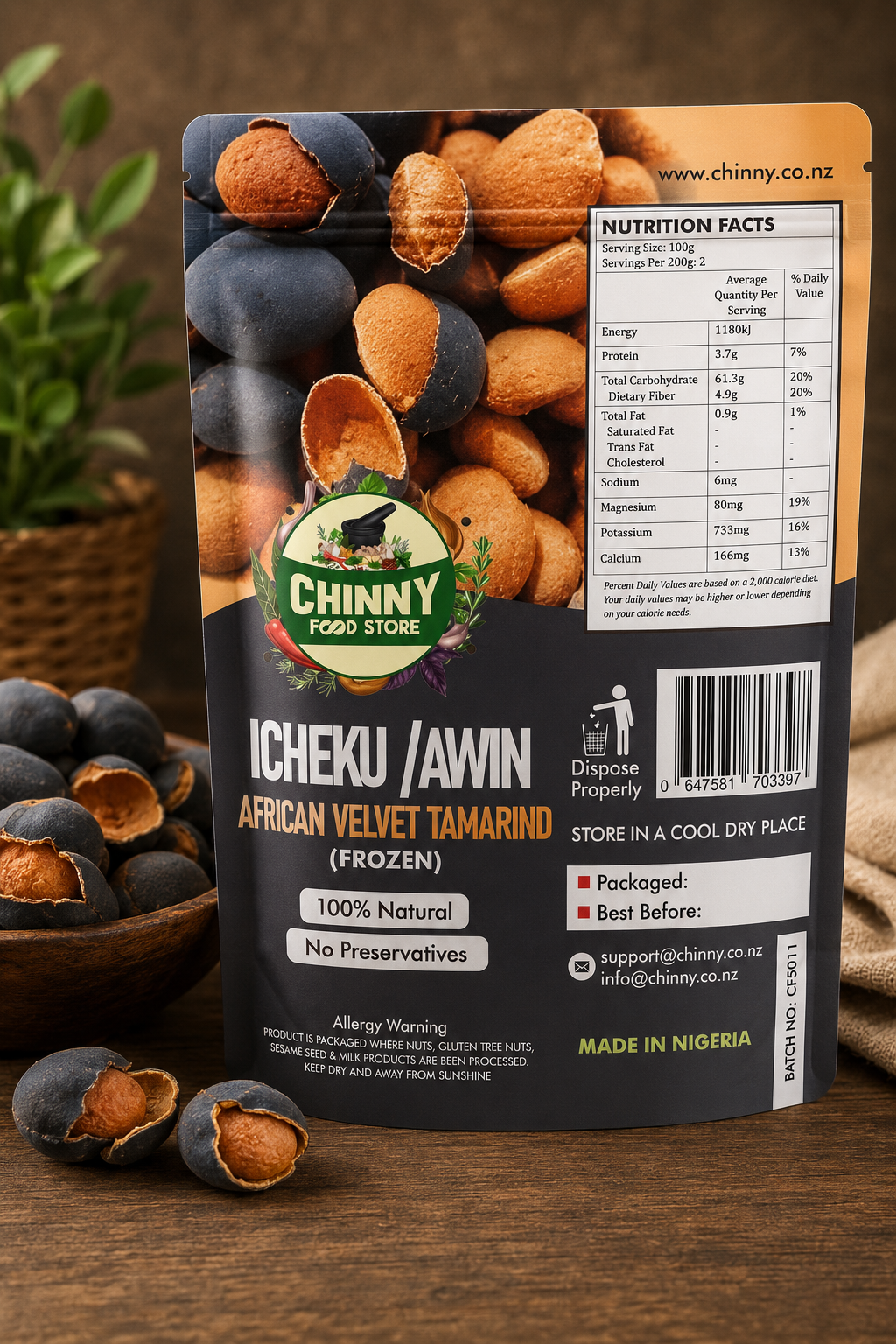 CHEKU /AWIN AFRICAN VELVET TAMARIND