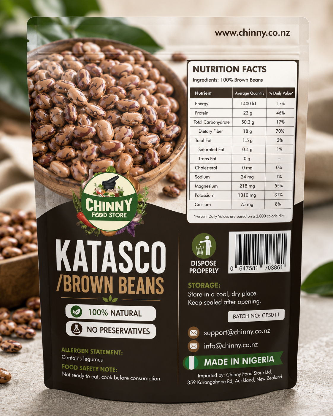 KATASCO /BROWN BEANS