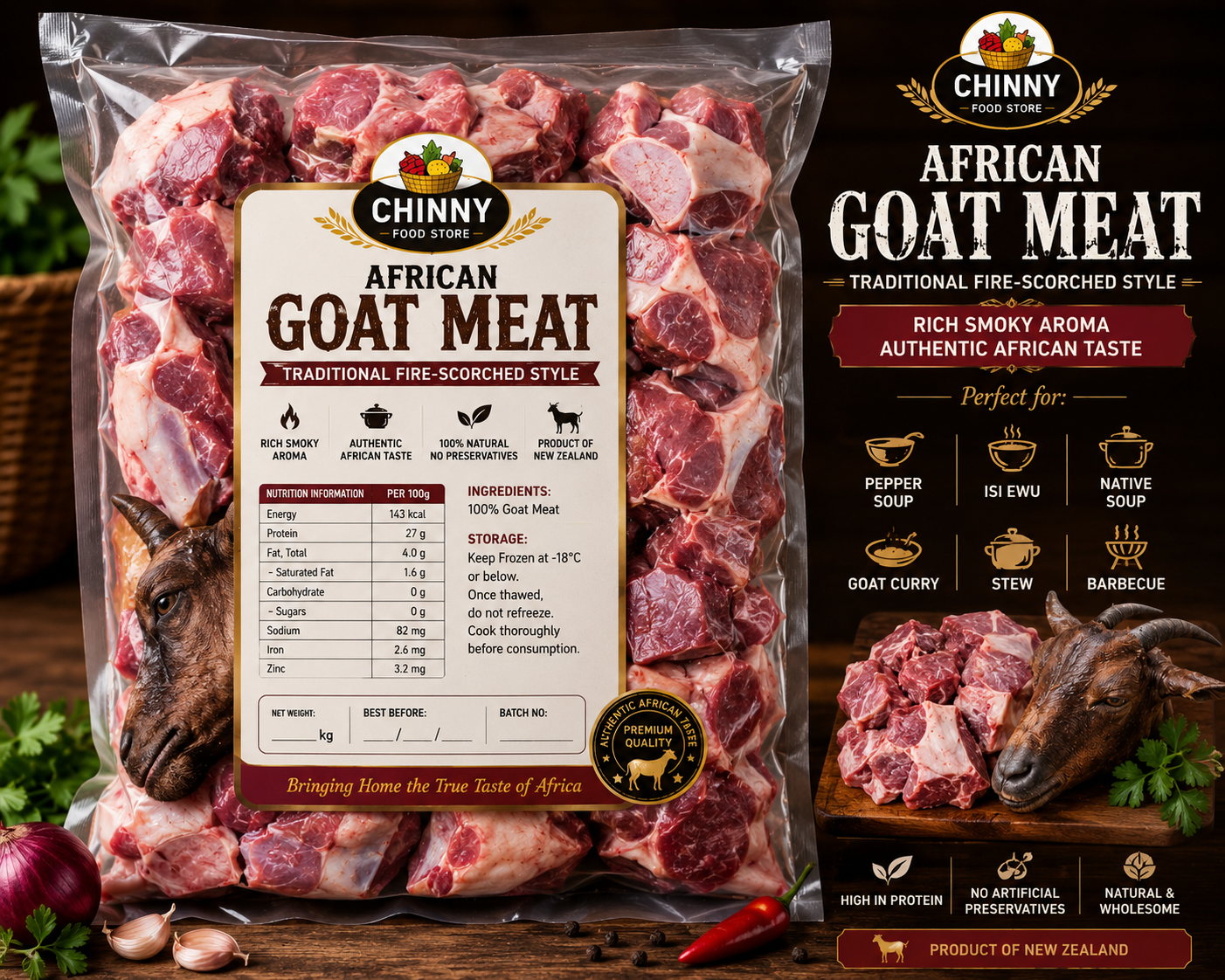 AFRICAN GOAT MEAT
