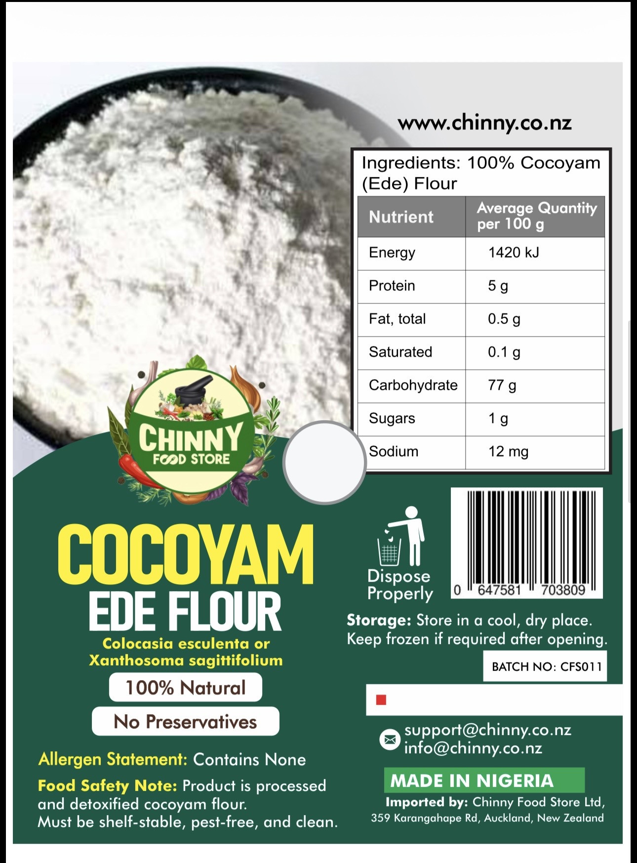 COCOYAM EDE FLOUR